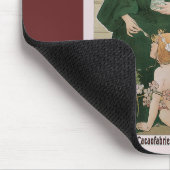 Vintages Jugendstil Helm Kacao von Privat Livemont Mousepad (Ecke)