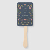 Vintages Jugendstil-Hochzeitsprogramm Fächer (Vorderseite)