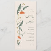 Vintages Jugendstil-Hochzeitsprogramm Programm (Vorderseite)