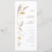 Vintages Jugendstil-Hochzeitsprogramm Programm (Vorderseite)