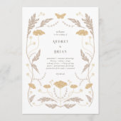 Vintages Jugendstil-Hochzeitsprogramm Programm (Vorderseite)