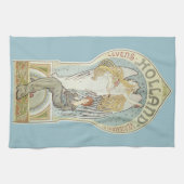 Vintages Jugendstil, Holland Levensverzekering Geschirrtuch (Horizontal)