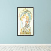 Vintages Jugendstil, Holland Levensverzekering Leinwanddruck (Insitu (Holzboden))