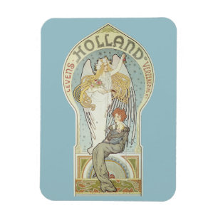 Vintages Jugendstil, Holland Levensverzekering Magnet