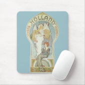 Vintages Jugendstil, Holland Levensverzekering Mousepad (Mit Mouse)