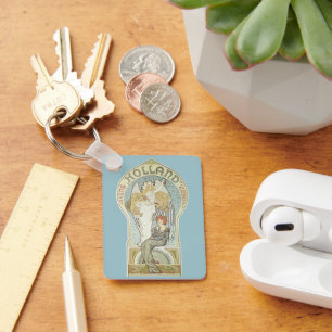 Vintages Jugendstil, Holland Levensverzekering Schlüsselanhänger