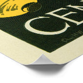 Vintages Jugendstil im Juli Poster (Ecke)