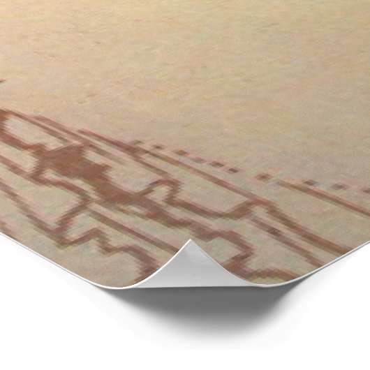 Vintages Jugendstil ~ Isolation von Beardsley Poster (Ecke)