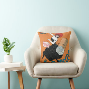 Vintages Jugendstil, italienische Frauenmode Kissen