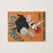 Vintages Jugendstil, italienische Frauenmode Puzzle (Horizontal)