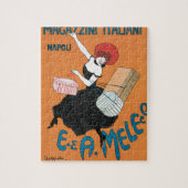 Vintages Jugendstil, italienische Frauenmode Puzzle (Vertikal)