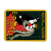 Vintages Jugendstil, italienische Mode-Liebe Roman Magnet (Horizontal)