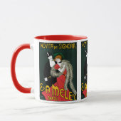 Vintages Jugendstil, italienische Mode-Liebe Roman Tasse (Links)