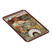 Vintages Jugendstil, Kekse von Alphonse Mucha Magnet (Rechte Seite)