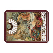 Vintages Jugendstil, Kekse von Alphonse Mucha Magnet (Horizontal)
