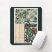Vintages Jugendstil, Kolumbus Aquilegii-Blume Mousepad (Mit Mouse)