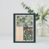 Vintages Jugendstil, Kolumbus Aquilegii-Blume Postkarte (Stehend Vorderseite)