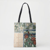 Vintages Jugendstil, Kolumbus Aquilegii-Blume Tasche (Vorderseite)
