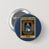 Vintages Jugendstil, Kunsthandwerkbuch Button (Vorne & Hinten)