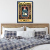 Vintages Jugendstil, Kunsthandwerkbuch Leinwanddruck (Insitu (Schlafzimmer))