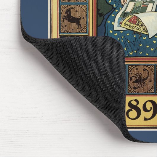 Vintages Jugendstil, Kunsthandwerkbuch Mousepad (Ecke)