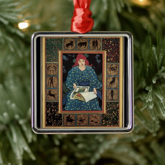 Vintages Jugendstil, Kunsthandwerkbuch Ornament Aus Metall (Baum)