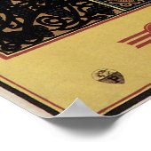 Vintages Jugendstil, Kunsthandwerkbuch Poster (Ecke)