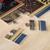 Vintages Jugendstil, Kunsthandwerkbuch Puzzle (Seite)