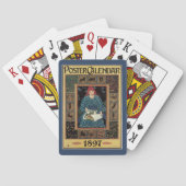Vintages Jugendstil, Kunsthandwerkbuch Spielkarten (Rückseite)