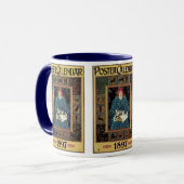 Vintages Jugendstil, Kunsthandwerkbuch Tasse (Vorderseite Links)