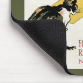 Vintages Jugendstil, Kunstmalerei mit Hauskatze Mousepad (Ecke)