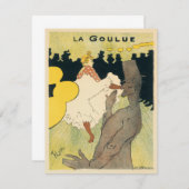 Vintages Jugendstil, La Goulue von Toulouse Lautre (Vorne/Hinten)