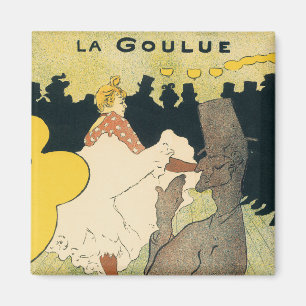 Vintages Jugendstil, La Goulue von Toulouse Lautre Magnet