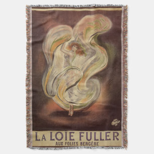 Vintages Jugendstil, La Loie Fuller Moderner Tänze Decke