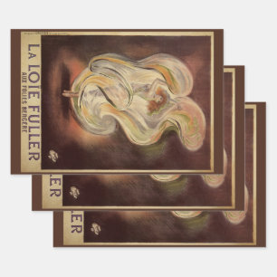 Vintages Jugendstil, La Loie Fuller Moderner Tänze Geschenkpapier Set