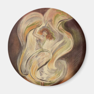 Vintages Jugendstil, La Loie Fuller Moderner Tänze Magnet