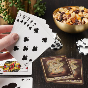 Vintages Jugendstil, La Loie Fuller Moderner Tänze Spielkarten
