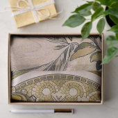 Vintages Jugendstil "La Plume" von Mucha Seidenpapier (Geschenk)