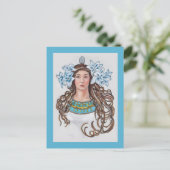 Vintages Jugendstil La Princesse Lointaine Postkarte (Stehend Vorderseite)