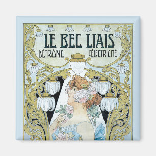 Vintages Jugendstil Le Bec Liais, Privat Livemont Magnet
