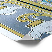 Vintages Jugendstil Le Bec Liais, Privat Livemont Poster (Ecke)