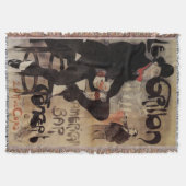 Vintages Jugendstil Le Grillon, Man Drinks Biere Decke (Vorderseite)