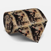 Vintages Jugendstil Le Grillon, Man Drinks Biere Krawatte (Gerollt)