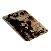 Vintages Jugendstil Le Grillon, Man Drinks Biere Magnet (Rechte Seite)