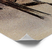 Vintages Jugendstil Le Grillon, Man Drinks Biere Poster (Ecke)