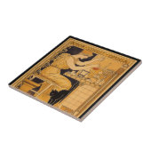 Vintages Jugendstil, Liebe erobert alles Wissensch Fliese (Seite)