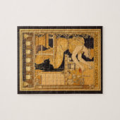 Vintages Jugendstil, Liebe erobert alles Wissensch Puzzle (Horizontal)