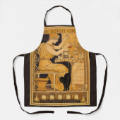 Vintages Jugendstil, Liebe erobert alles Wissensch Schürze (Vorderseite)