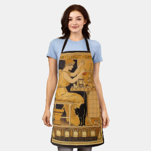 Vintages Jugendstil, Liebe erobert alles Wissensch Schürze