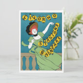 Vintages Jugendstil, Livorno Senorita Tanz (Stehend Vorderseite)